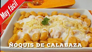 ÑOQUIS DE CALABAZA  MUY FÁCILES Y DELICIOSOS CON TODOS LOS SECRETOS [upl. by Vivica]