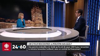 100  pour rencontrer la ministre Geneviève Guilbault  24•60 [upl. by Xylia]