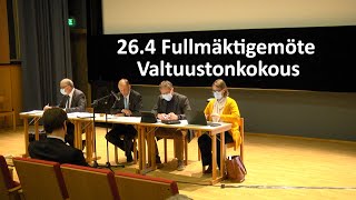 264 Fullmäktigemöte Valtuuustonkokous [upl. by Perceval314]