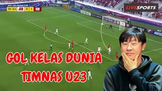 CUPLIKAN GOL BERKELAS TIMNAS U23 MELAWAN YORDANIA [upl. by Anatak]