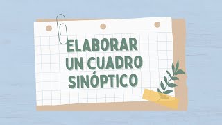 Elaborar un CUADRO SINÓPTICO en CANVA [upl. by Banks]