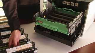 How to Replace Toner Cartridge TN315 from DR310CL in Brother HL4570CDW or Similar Models [upl. by Inad]