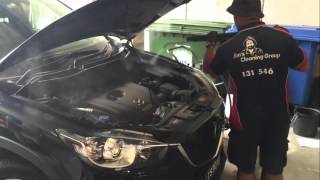 Steam Cleaning A Car Interior And Exterior Detail With Steam [upl. by Nbi25]