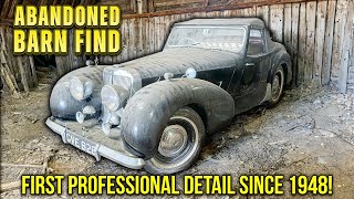 First Professional Detail in 84 Years BARN FIND Triumph  Antique Car Restoration [upl. by Nylrebma]