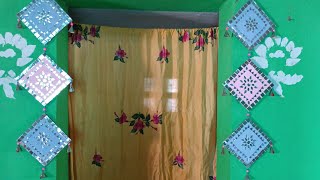 mosaic art door hangings with wall putty ampsareebox [upl. by Odelinda162]