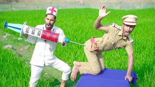 Very Special Trending Comedy Video 2024 Amazing Doctor Police Funny Video Injection Comedy Video E3 [upl. by Simara]