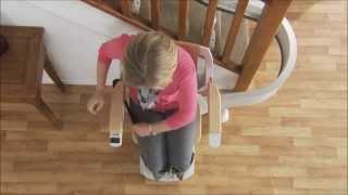 Acorn 180 Curved Stairlift Demonstration [upl. by Ahsehat]