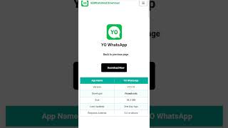 How To Download Yo WhatsApp 🤤shorts whatsapp download [upl. by Yerahcaz830]