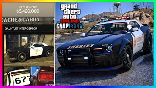 NEW GAUNTLET INTERCEPTOR How To Unlock POLICE Cop Car GTA 5 Chop Shop DLC GTA Online Update [upl. by Ajaj]