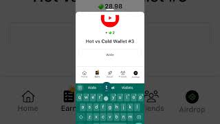 Hot Vs cold wallet Seed YouTube video Code seed nft telegram [upl. by Anaujait854]