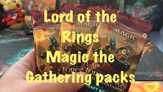 Lord of the Rings Magic the Gathering packs [upl. by Oelgnaed]