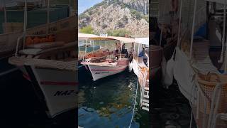 Boats at Dalyan River Muğla Turkey TravelwithHugoF dalyanriver boats turkey dalyan [upl. by Yenterb397]