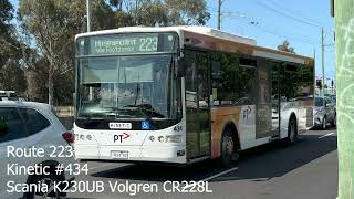 Kinetic 434 Scania K230UB Volgren CR228L [upl. by Anirbaz]