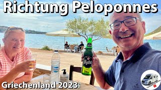 159 Richtung Peloponnes Freistehen in einer Traumbucht Griechenland 2023 [upl. by Eirak92]