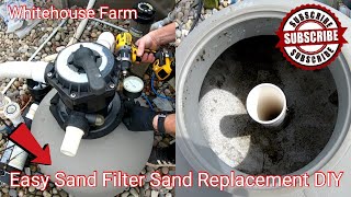 How To Change Pool Filter Sand DIY Sand Filter Maintenance [upl. by Yevad]