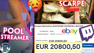 Streamer vende scarpe usate su Ebay GIOVANE RAGAZZA DIVENTA MILIONARIA BEST CLIP ASTA [upl. by Aeht462]