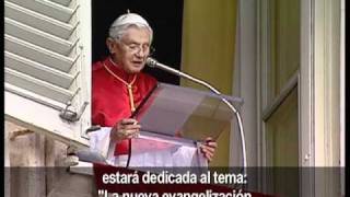 El Papa convoca nuevo sínodo sobre la evangelización en 2012 [upl. by Ahsilet]