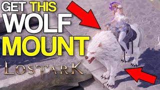 How to get Frost Wolf Mount for FREE  Lost Ark Guide [upl. by Ku]