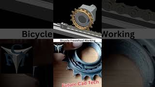 Bicycle  Freewheel  sprocket  working solidworks futurecadtech [upl. by Esyla]