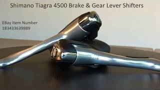 SHIMANO TIAGRA 4500 9 SPEED STI TRIPLE BRAKE SHIFTERS GEAR LEVERS ST4503 NEW [upl. by Myk67]