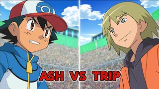 Ash vs Trip full battle  Pignite vs Serperior [upl. by Borchert]