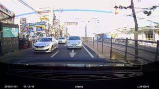 루카스LUKAS블랙박스 LK9150 Duo 주간 후방 영상Dash cam Day Rear [upl. by Keily]