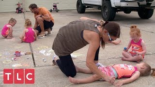 The Quints Decorate the Driveway  OutDaughtered [upl. by Kenrick766]