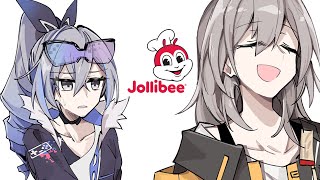 Silver Wolf Goes To Jollibee Honkai Star Rail [upl. by Clea31]