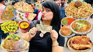 Rs 500 Street Food Challenge  Kolkata Food Challenge [upl. by Aiasi]