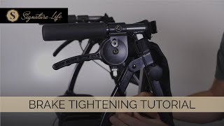 Brake Tightening Tutorial  Signature Life Elite Travel Rollator [upl. by Eelirol]