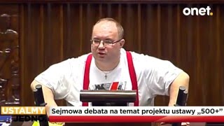 Rafał Wójcikowski MIAŻDŻY ustawę PiS 500 [upl. by Eitsirc]