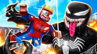 SPIDERMAN vs VENOM In Roblox [upl. by Dnomde324]