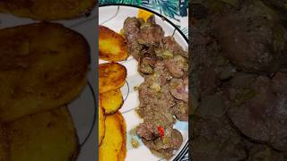 Rognon de bœuf  pomme de terre sautées cuisineivoirienne food recettefacile cuisineafricaine [upl. by Theda]