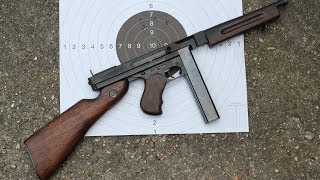 Shooting the Thompson M1A1 submachine gun [upl. by Eilrebma]