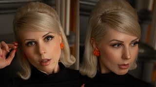 Iconic 1960s Hairstyle 60s Hair Tutorial Bubble Flip [upl. by Vish]