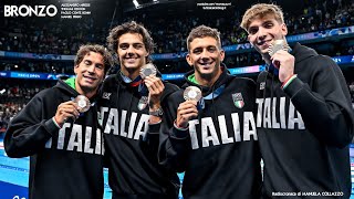 Parigi 2024  BRONZO ITALIA Staffetta 4x100 stile libero  Radiocronaca di Manuela Collazzo Radio1 [upl. by Carrol641]