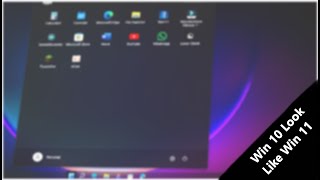 Make windows 10 look like windows 11 under 10 seconds  No fakes  100 real  windows subscribe [upl. by Anemolihp340]