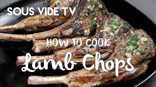 Sous Vide Lamb Rib Chops with Blowtorch Sear Recipe [upl. by Corry]