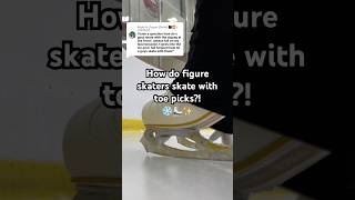 Why do ice skates have toe picks on them⛸️❄️figureskating shortvideo iceskating shorts [upl. by Swehttam]