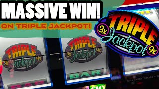 My BIGGEST WIN EVER on Triple Jackpot 😱 High Limit Slots at Aria Las Vegas ⭐️ [upl. by Anawt]