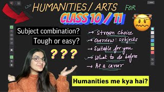 Which stream to select after Class 10 Humanitiesarts stream subject list in Class 11 guide [upl. by Anitserp]