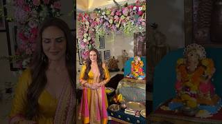 Esha Deol At Ganesh Chaturthi 2024 Celebrations at Her Home eshadeol b4upaps ganeshchaturthi2024 [upl. by Ecirtap516]