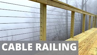 Cable Railing Installation  DIY Bought on Amazon [upl. by Pantheas]