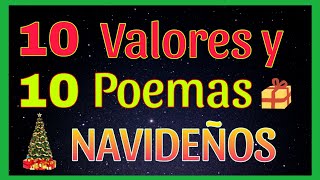 ❤️10 VALORES y 10 POEMAS de NAVIDAD [upl. by Gnex]