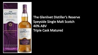 Glenlivet Distillers Reserve Review [upl. by Zeb]