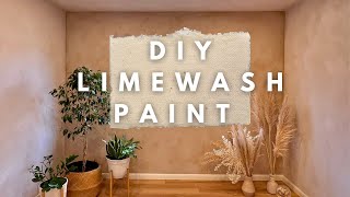 How to Limewash Interior Walls  DIY Paint from Scratch [upl. by Lardner]