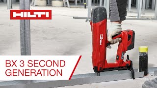 Hilti BX 3 BatteryActuated Direct Fastener  Second Generation [upl. by Enrico680]