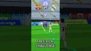 IMPOSSIBLE 😱 FC Barcelona Vs Real Madrid Free Kicks Challenge shorts shortsfeed football [upl. by Hax836]