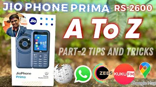 jio Phone Prima Part2 Full Review Tamil TipsJio Phone f491h blue  How To use whatsapp jio phone [upl. by Nnylyahs]