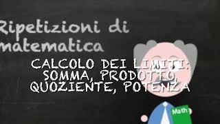 Calcolo dei limiti limite di una somma di un prodotto di un quoziente di una potenza [upl. by Malia]